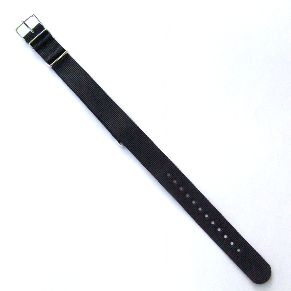 時計ナイロンバンド NATOベルト ブラックカラー 18mm
