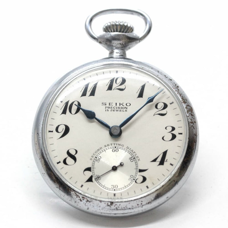 昭和36年の19セイコー鉄道時計/15石/秒針止め機能/絶版時計/19seiko-1088