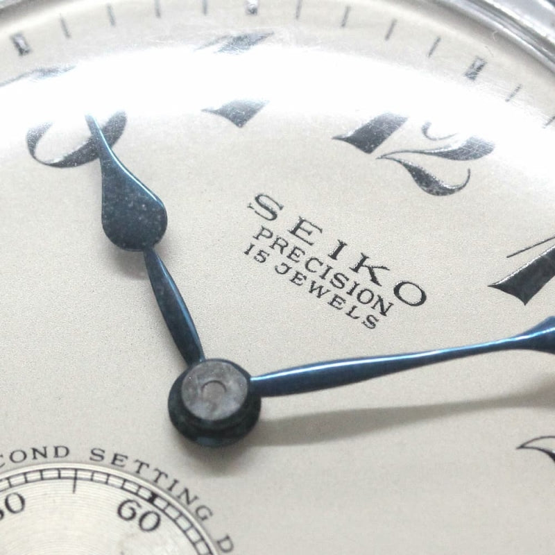 昭和36年の19セイコー鉄道時計/15石/秒針止め機能/絶版時計/19seiko-1088