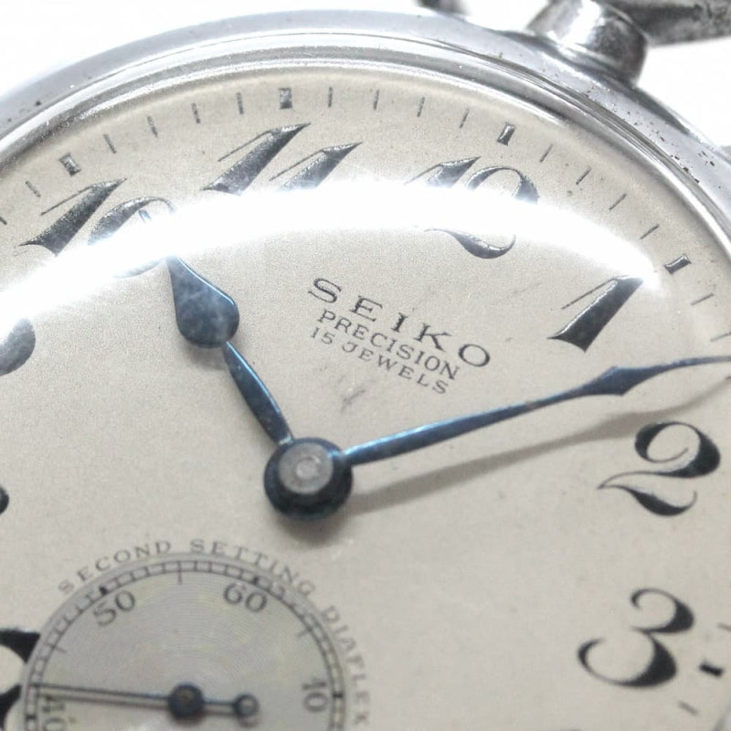 昭和37年の19セイコー鉄道時計/15石/秒針止め機能/絶版時計/19seiko-1089