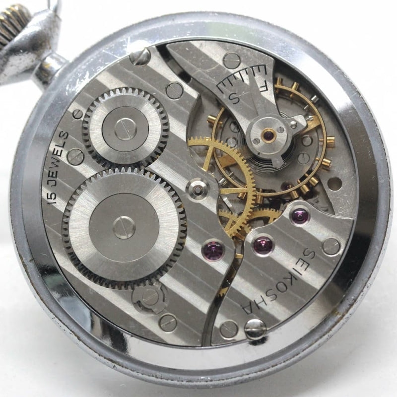 昭和37年の19セイコー鉄道時計/15石/秒針止め機能/絶版時計/19seiko-1101