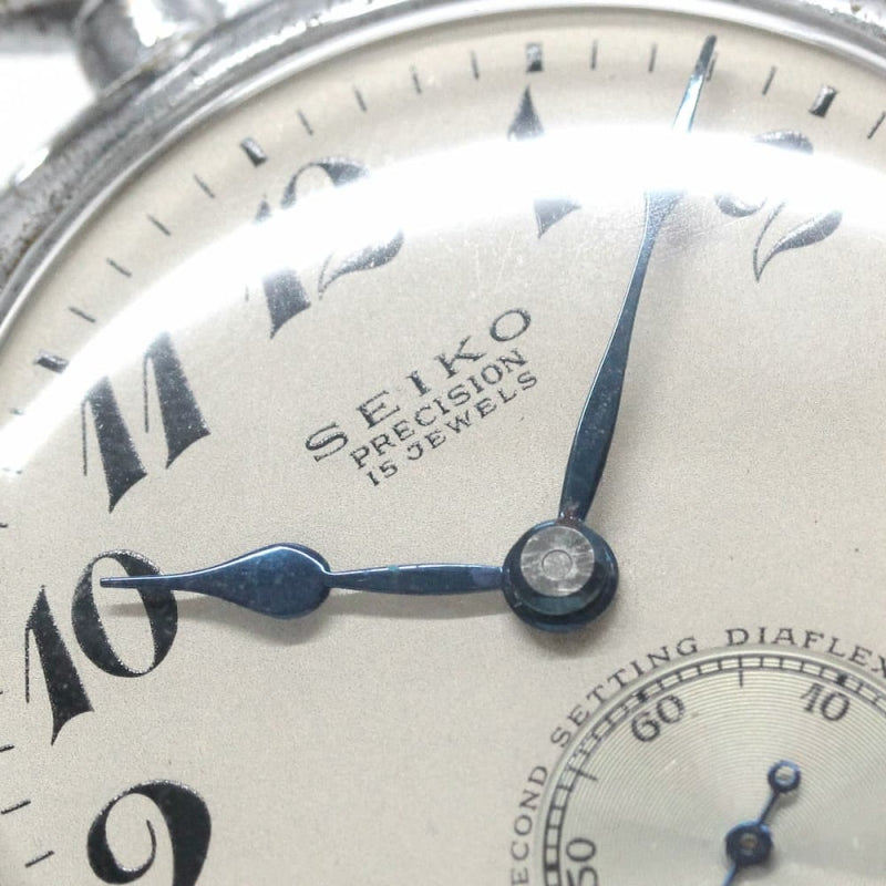 昭和37年の19セイコー鉄道時計/15石/秒針止め機能/絶版時計/19seiko-1101