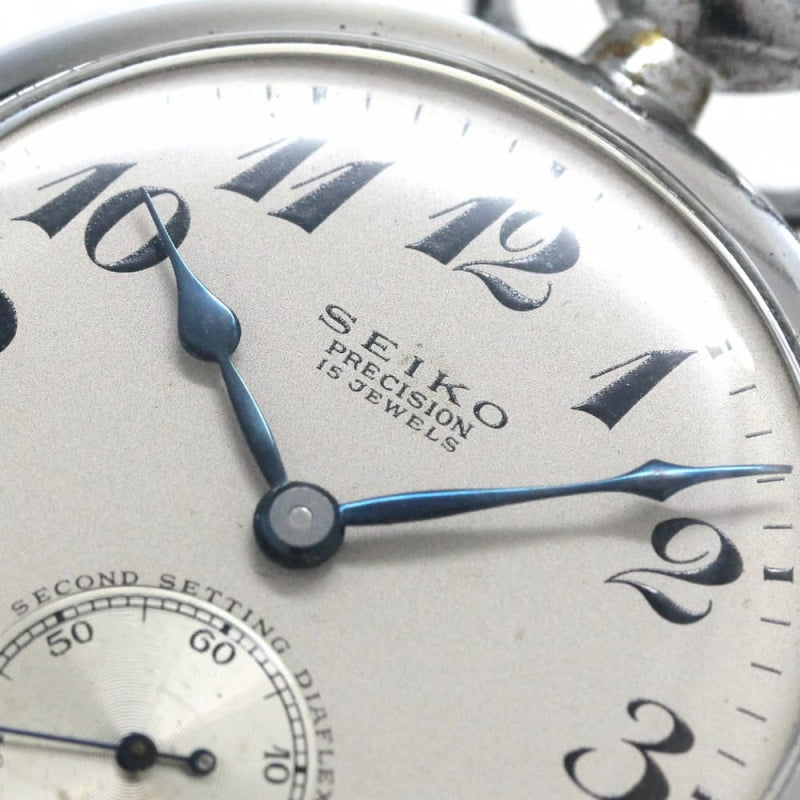 昭和36年の19セイコー鉄道時計/15石/秒針止め機能/絶版時計/19seiko-1119