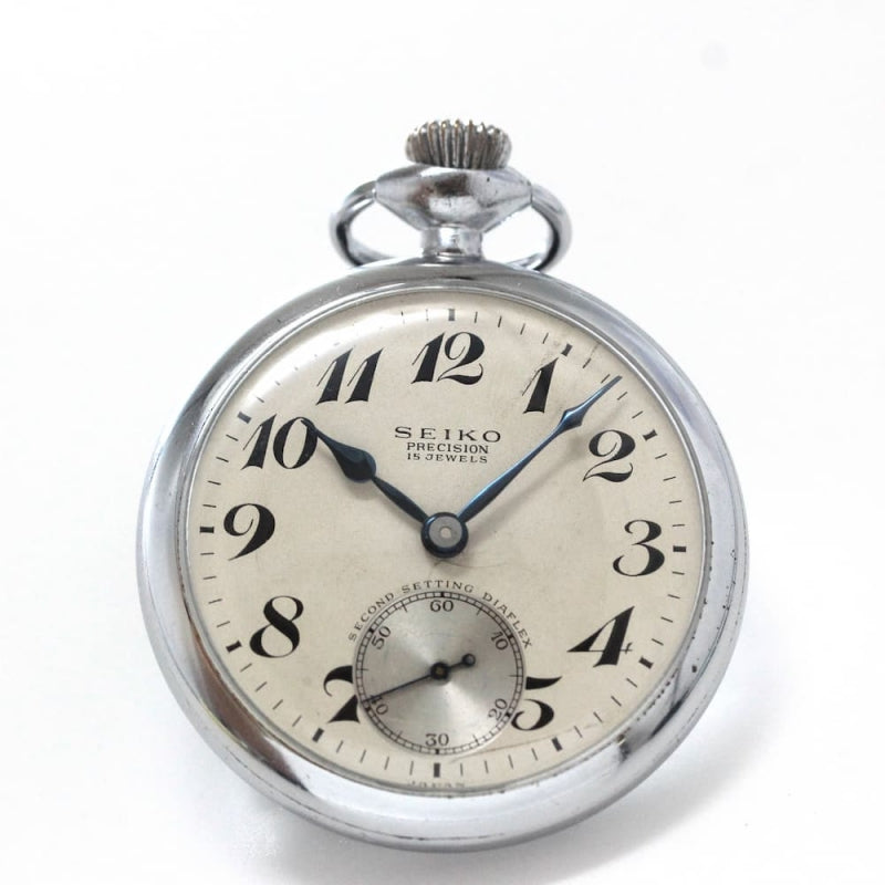 昭和37年の19セイコー鉄道時計/15石/秒針止め機能/絶版時計/19seiko-1140