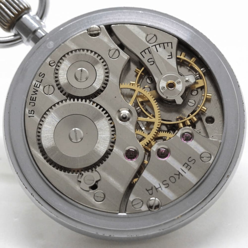 昭和の19セイコー鉄道時計/15石/ダイアフレックス/19seiko-1203