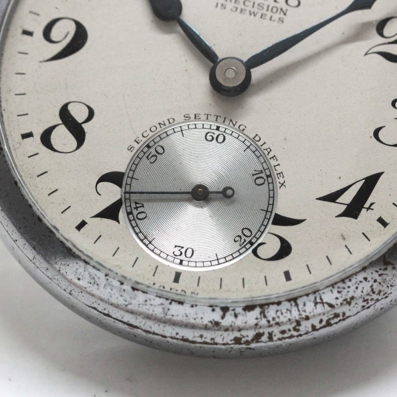 昭和37年の19セイコー鉄道時計/15石/秒針止め機能/絶版時計/19seiko-1205