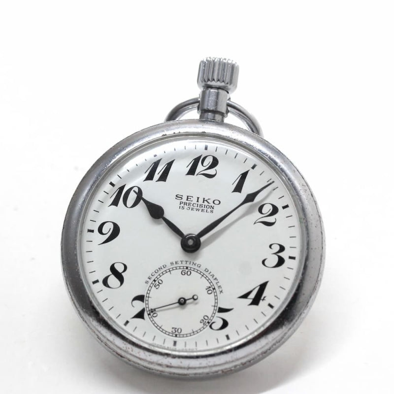 昭和46年の19セイコー鉄道時計/15石/秒針止め機能/絶版時計/19seiko-1220
