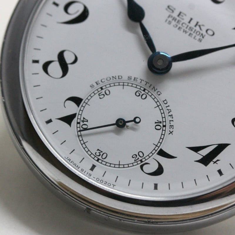 昭和41年の19セイコー鉄道時計/15石/秒針止め機能/絶版時計/19seiko-1231