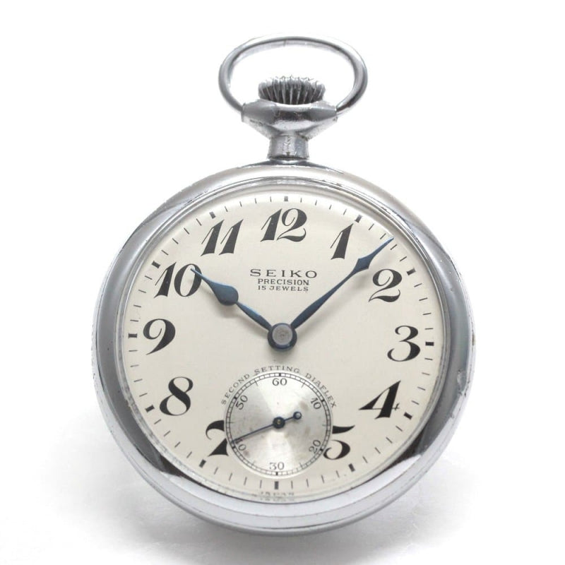 昭和35年の19セイコー鉄道時計/15石/秒針止め機能/絶版時計/19seiko-1251