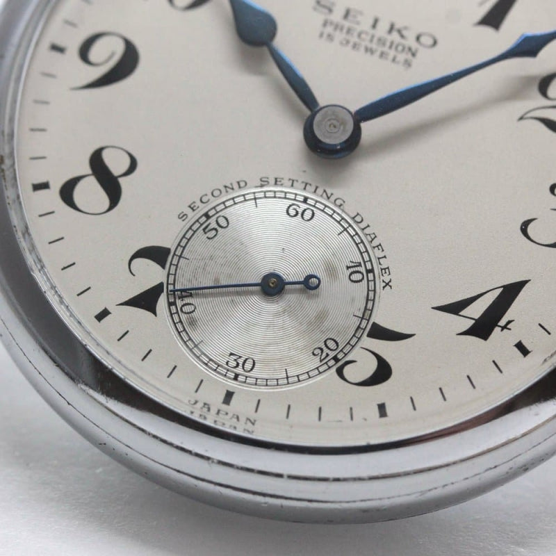 昭和35年の19セイコー鉄道時計/15石/秒針止め機能/絶版時計/19seiko-1251
