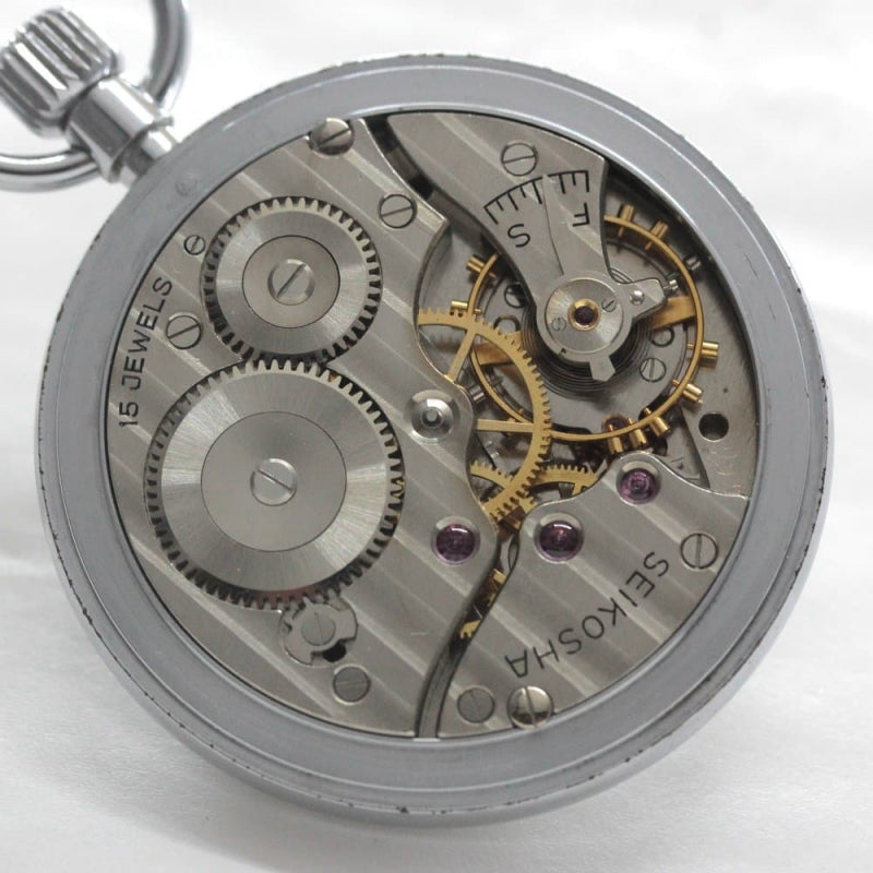 昭和の19セイコー鉄道時計/15石/ダイアフレックス/19seiko-1257