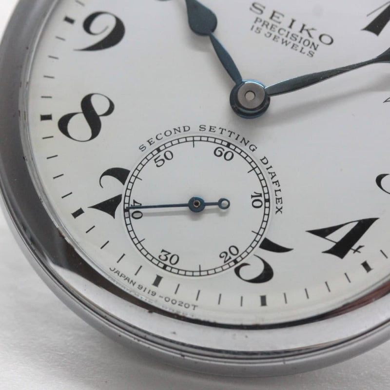 昭和の19セイコー鉄道時計/15石/ダイアフレックス/19seiko-1257