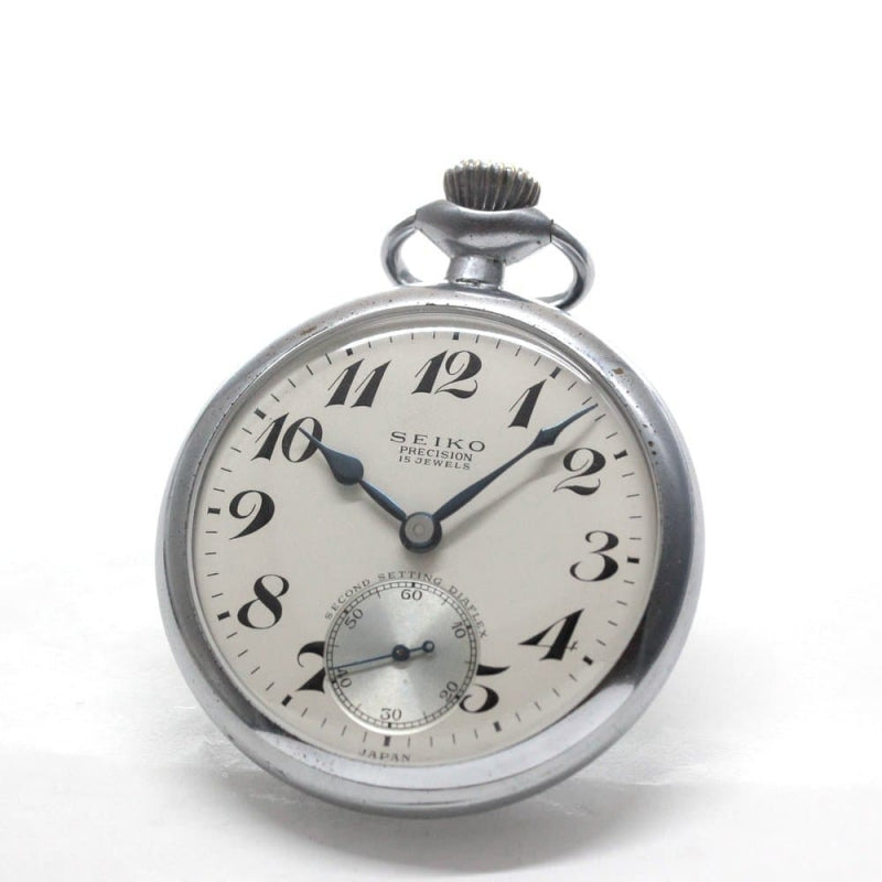 昭和37年の19セイコー鉄道時計/15石/秒針止め機能/絶版時計/19seiko-1259
