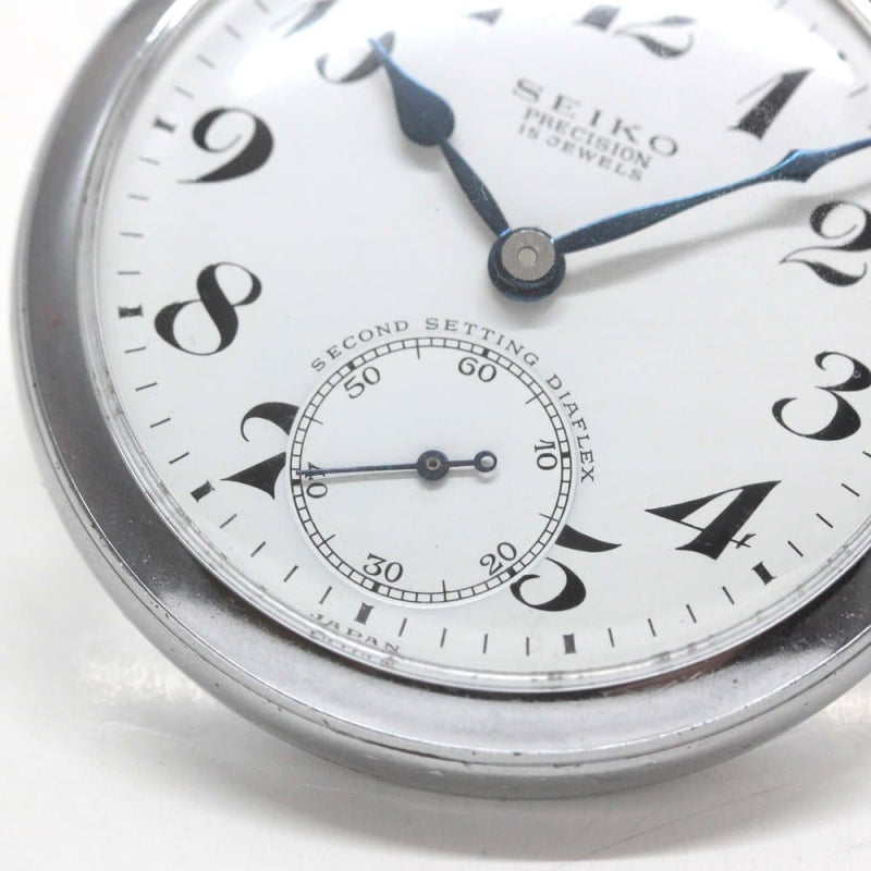 昭和38年の19セイコー鉄道時計/15石/秒針止め機能/絶版時計/19seiko-1288