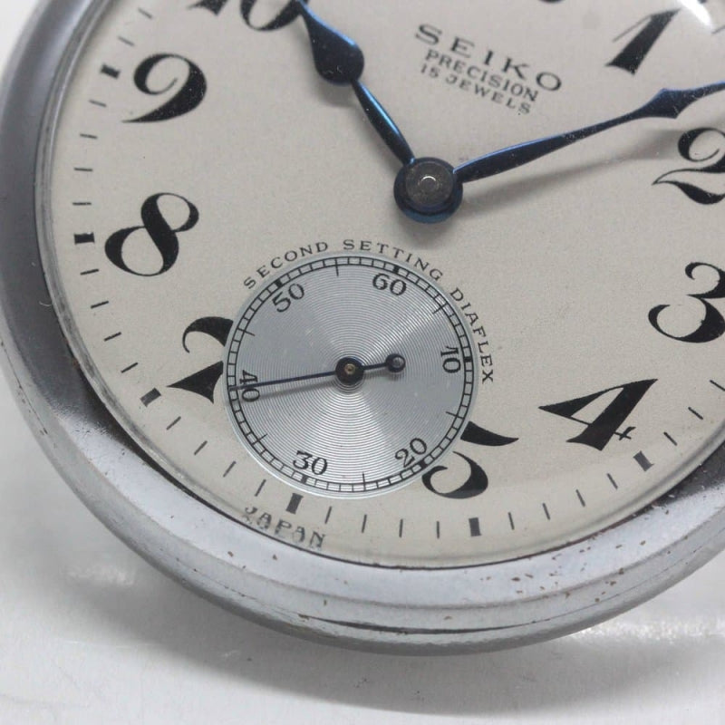 昭和35年の19セイコー鉄道時計/15石/秒針止め機能/絶版時計/19seiko-1291