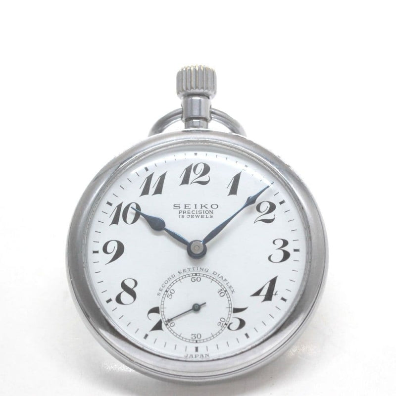 昭和38年の19セイコー鉄道時計/15石/秒針止め機能/絶版時計/19seiko-1293
