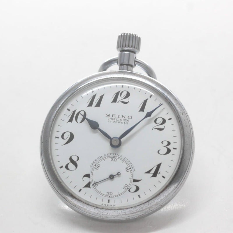 昭和の19セイコー鉄道時計/国鉄四国/15石/秒針止め機能/絶版時計/19seiko-1301