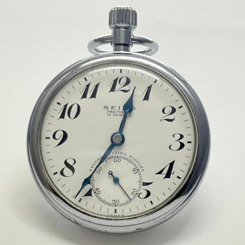 19セイコー プレシジョン 懐中時計 /昭39 北 789 国鉄 / 15石 / 絶版