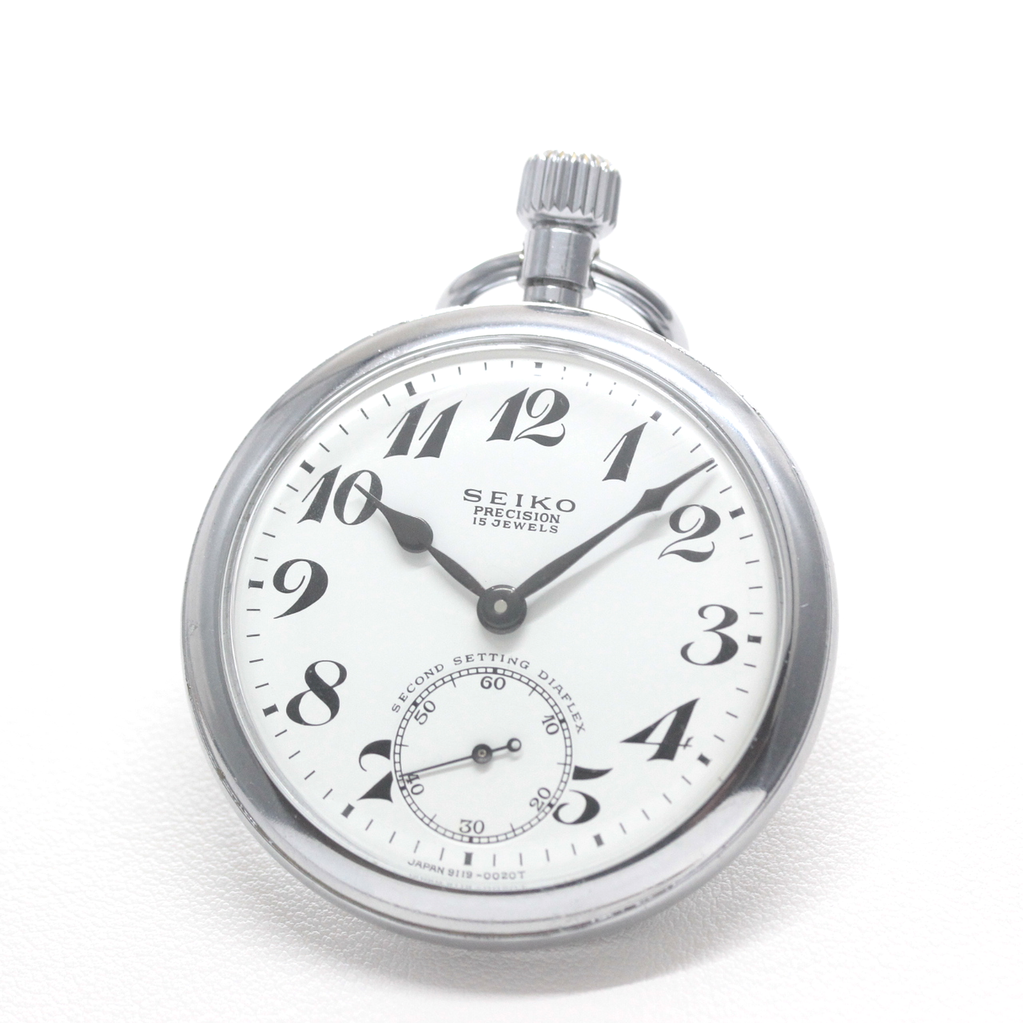 昭和44年の19セイコー鉄道時計/15石/秒針止め機能/絶版時計/19seiko