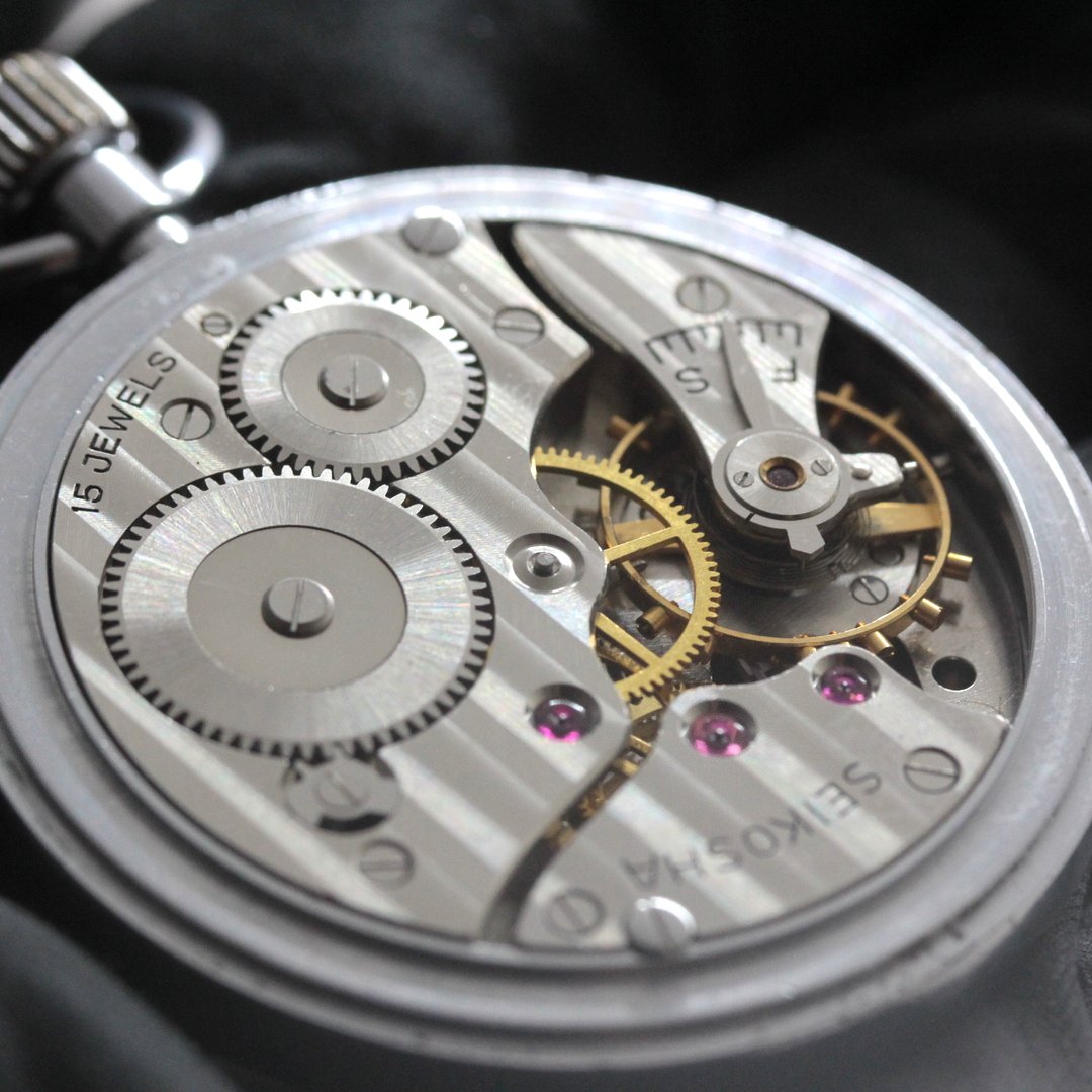 19セイコー プレシジョン 懐中時計 19seiko-1369 時計内部