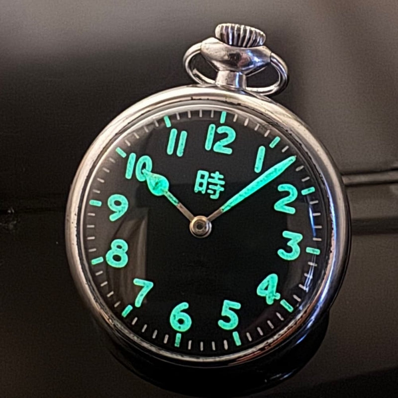 100式飛行時計カスタム/15石/ダイアフレックス/絶版時計/オーバーホール済19seiko-flight-costom1
