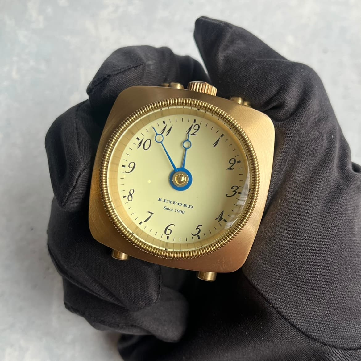 KEYFORD キーフォード GRAB TABLE WATCH 置き時計 ゴールド K14-010-000