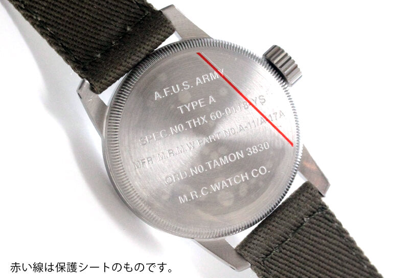 M.R.M.W. (Montre Roroi Militaly Watch/モントルロロイ ミリタリーウォッチ) TYPE A-11 24H ブラック 24時間計 腕時計