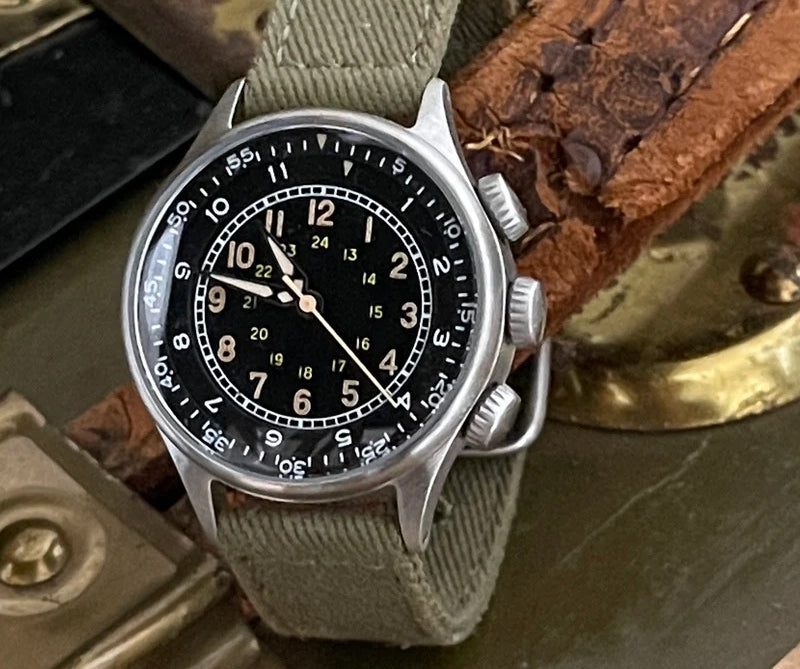 M.R.M.W. (Montre Roroi Militaly Watch/モントルロロイ ミリタリーウォッチ) TYPE A-15 Elapsed Timek 腕時計 221155