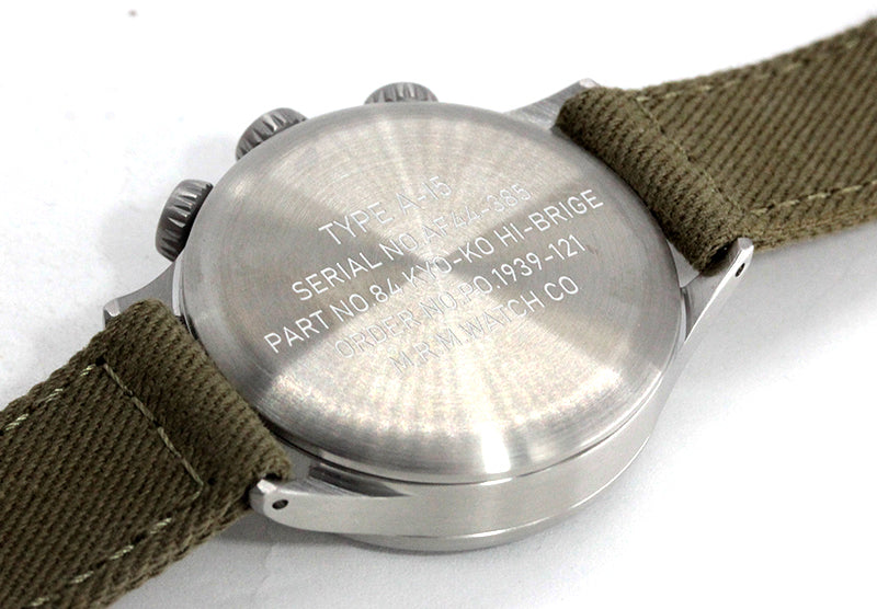 M.R.M.W. (Montre Roroi Militaly Watch/モントルロロイ ミリタリーウォッチ) TYPE A-15 Elapsed Timek 腕時計 221155