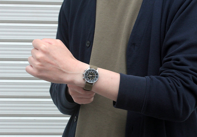 M.R.M.W. (Montre Roroi Militaly Watch/モントルロロイ ミリタリーウォッチ) TYPE A-15 Elapsed Timek 腕時計 221155