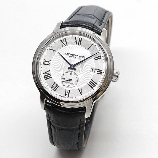 レイモンドウェイル マエストロ(MAESTRO)スモールセコンド 2238-STC-00659 ホワイト レザー 腕時計