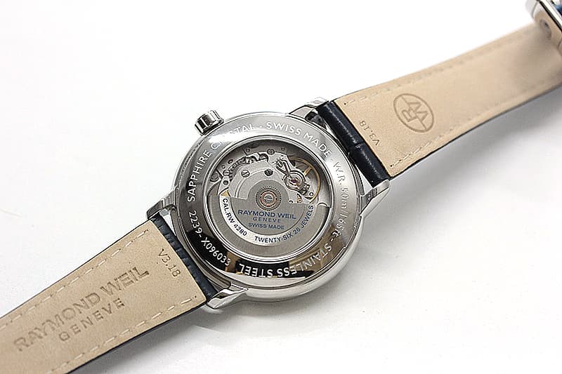 レイモンドウェイル マエストロ(MAESTRO)ムーンフェイズ 2239-STC-00509 ブルー レザー 腕時計