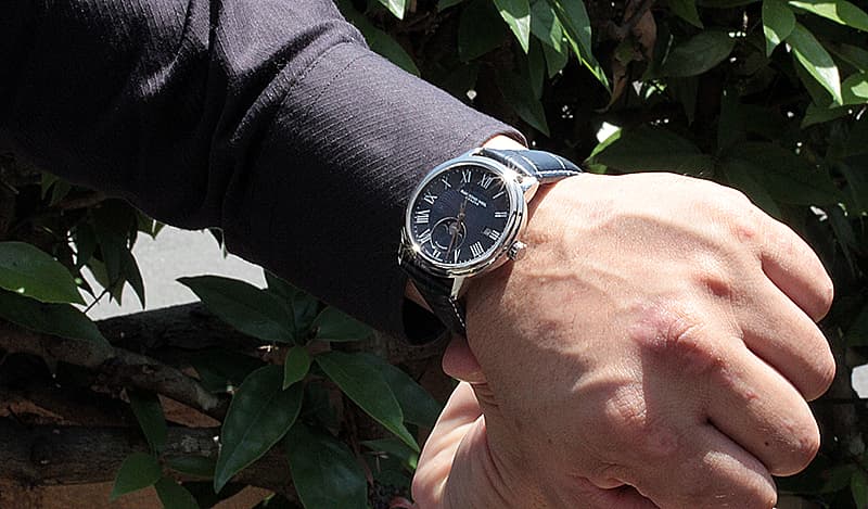 レイモンドウェイル マエストロ(MAESTRO)ムーンフェイズ 2239-STC-00509 ブルー レザー 腕時計