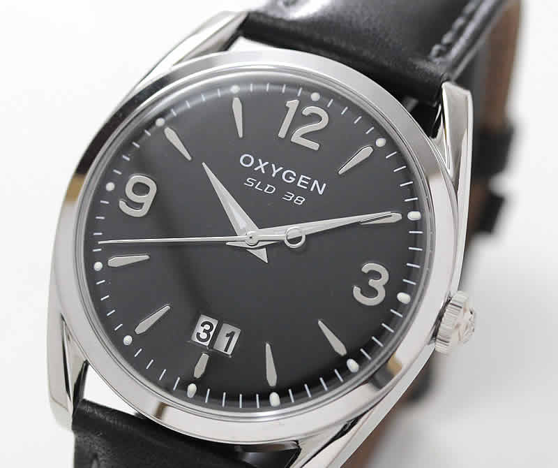 オキシゲン(OXYGEN) スポーツレジェンド38 L-S-WIL-38 メンズ 腕時計 ブラック