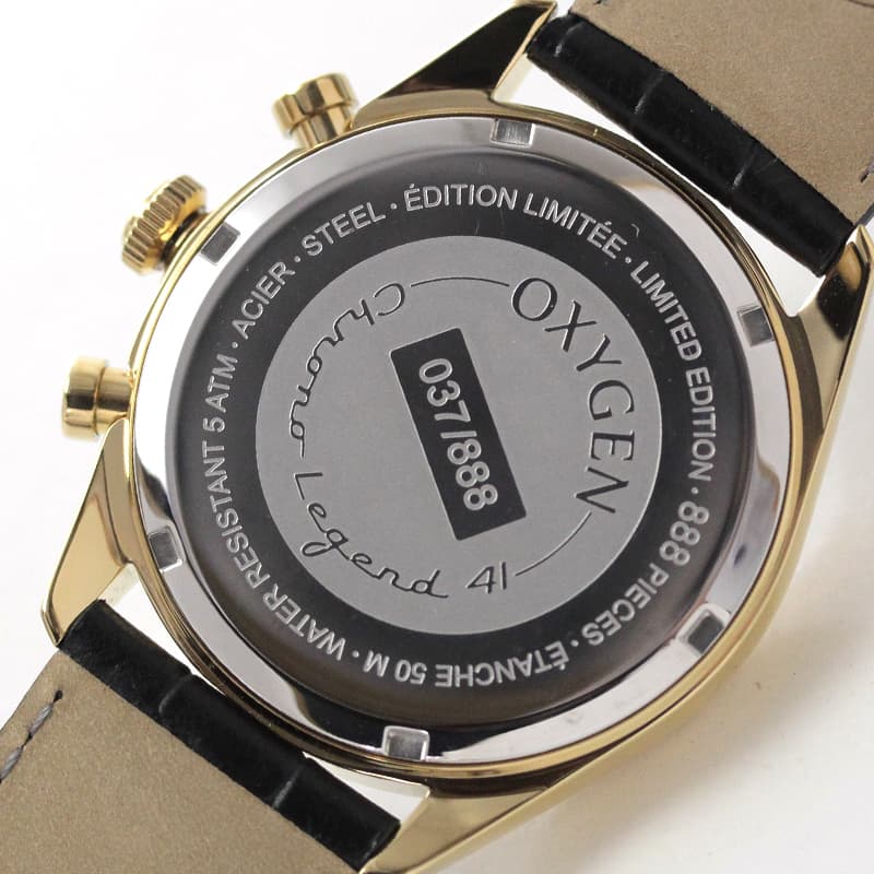 オキシゲン(OXYGEN)クロノ レジェンド 41 L-CH-RUB-41 メンズ クォーツ 腕時計