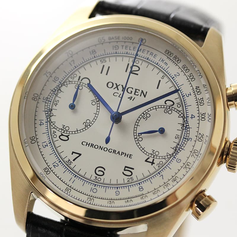 オキシゲン(OXYGEN)クロノ レジェンド 41 L-CH-RUB-41 メンズ クォーツ 腕時計