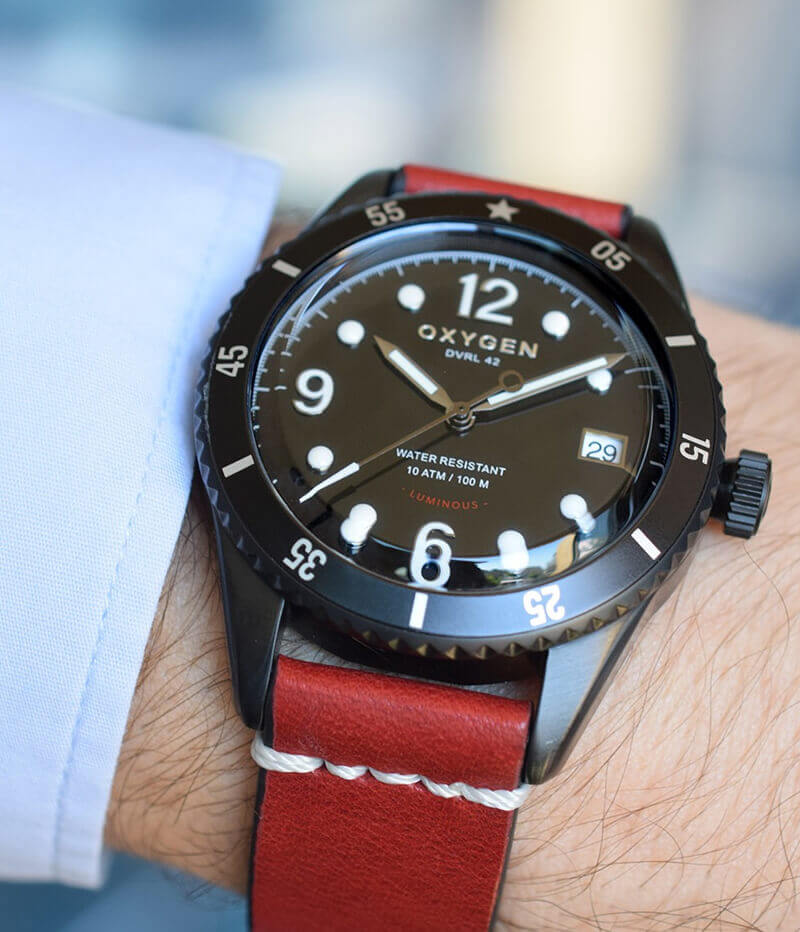 オキシゲン(OXYGEN) Diver 42 Flores 224330 クオーツ 腕時計