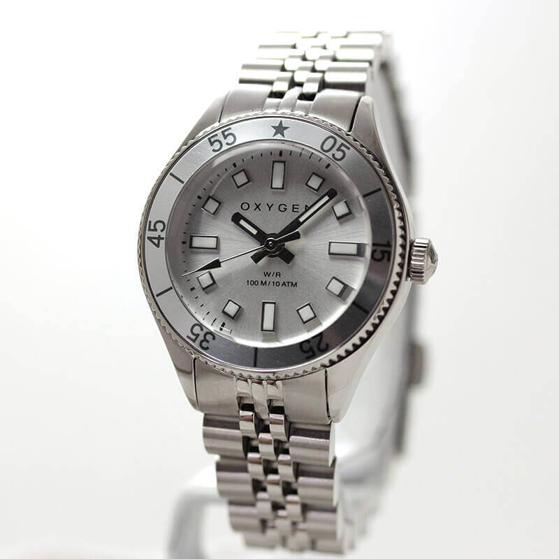 オキシゲン(OXYGEN) LEGEND Diver Minii L-DM-ANE-26 女性用 シルバーカラー腕時計