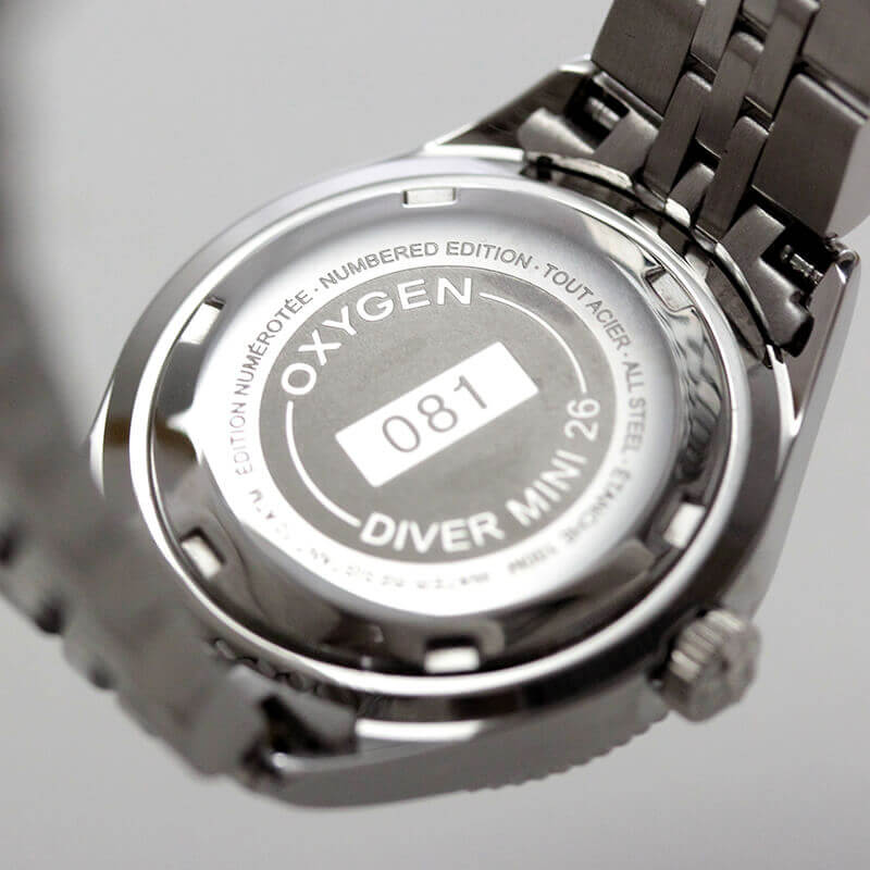オキシゲン(OXYGEN) LEGEND Diver Minii L-DM-ANE-26 女性用 シルバーカラー腕時計