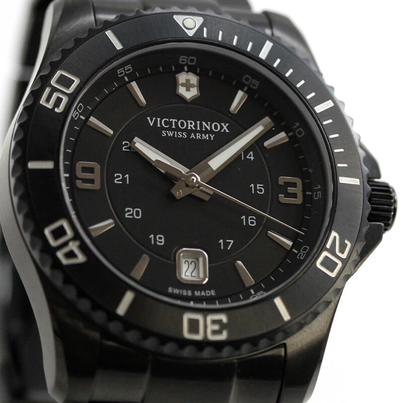 ビクトリノックス スイスアーミー マーベリック ブラックエディション 241798 ステンレスベルト/腕時計