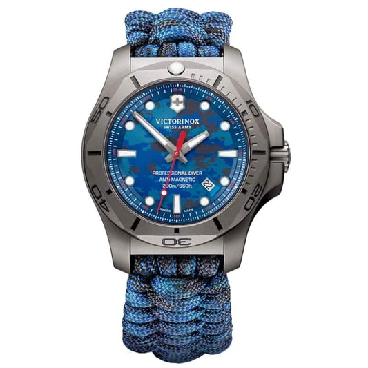 ビクトリノックススイスアーミー I.N.O.X. (イノックス) プロフェッショナルダイバー チタニウム /ブルー/付替ラバーベルト付属/ 241813 腕時計