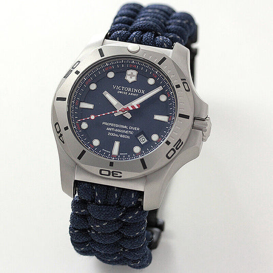 ビクトリノックススイスアーミー I.N.O.X. (イノックス) プロフェッショナルダイバー /ブルー/付替ラバーベルト付属/241843 ブルー 腕時計