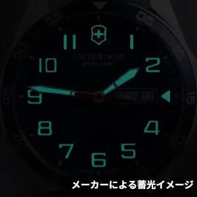 ビクトリノックススイスアーミー/FIELDFORCE フィールドフォース/ブラック/レザーベルト 241846 腕時計