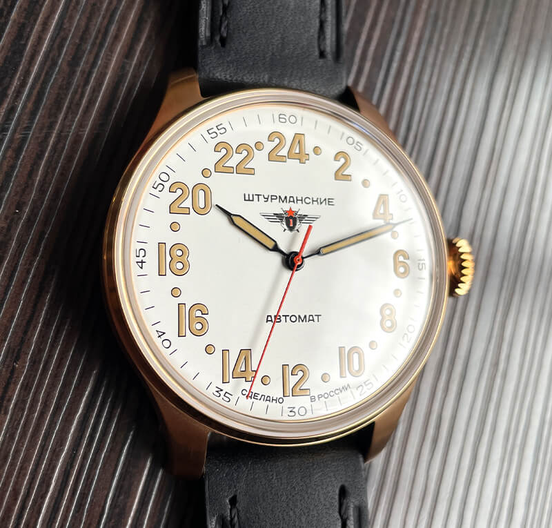 STURMANSKIE(シュトゥルマンスキー) HERITAGE ARCTIC(ヘリテージ アルクティカ) 自動巻き 24時間計 腕時計 2431-6829342
