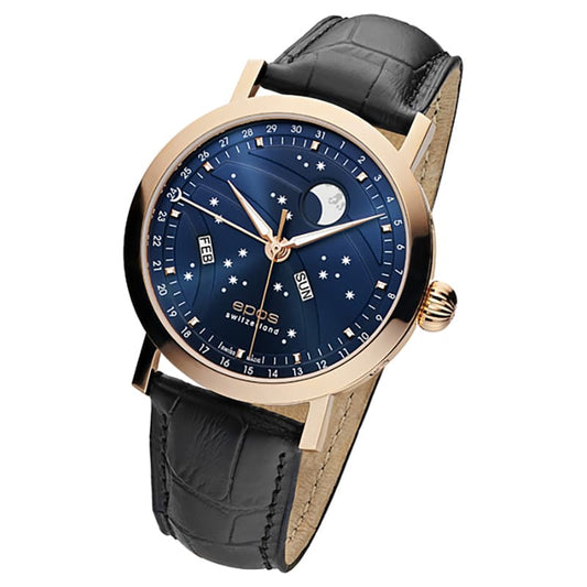 エポス(epos)/OEUVRE D’ART/ビッグムーン(Big Moon)3440RGBL ブルー 腕時計