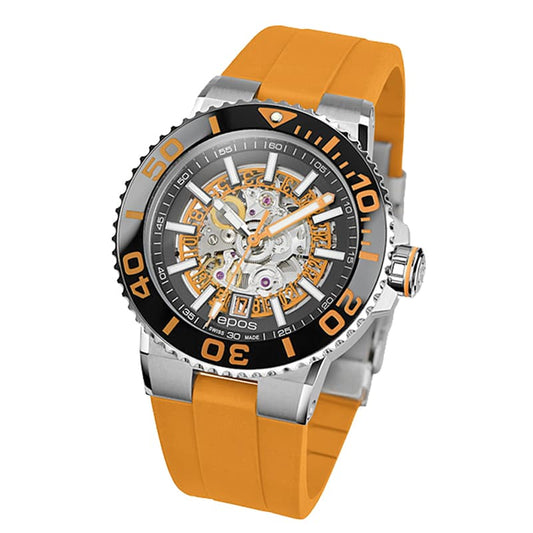 エポス(epos)/SPORTIVE/ダイバーズウォッチ/	3441SKBKORORR 腕時計