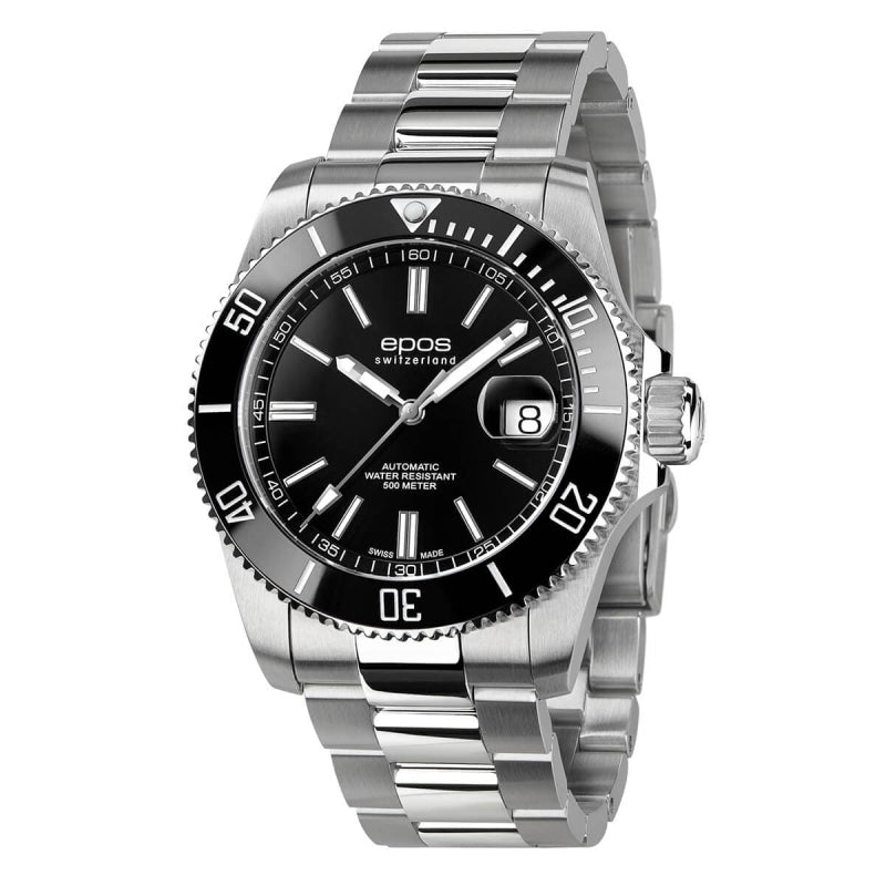 EPOS(エポス)/3504 Diver/ダイバーズウォッチ/3504BK ブラック 腕時計