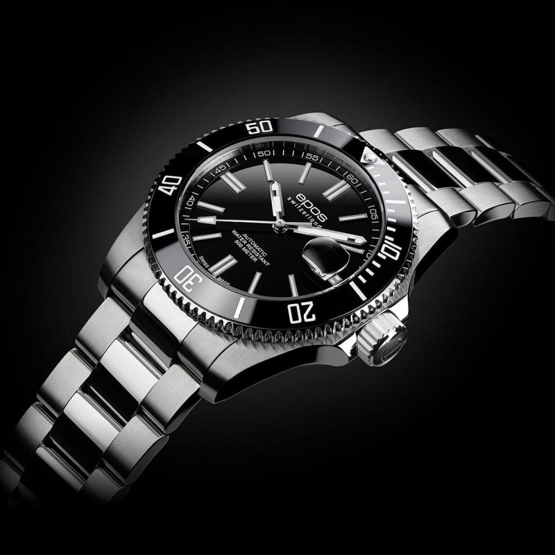 EPOS(エポス)/3504 Diver/ダイバーズウォッチ/3504BK ブラック 腕時計