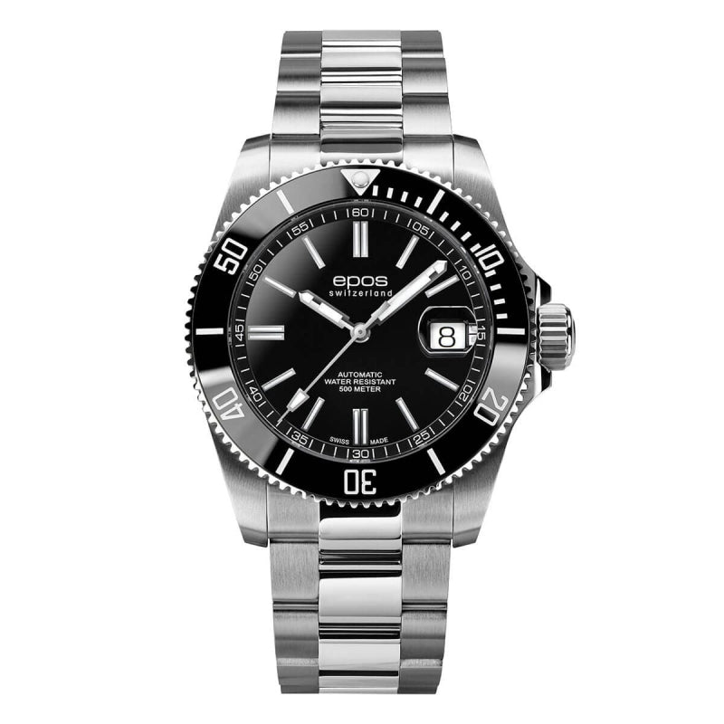 EPOS(エポス)/3504 Diver/ダイバーズウォッチ/3504BK ブラック 腕時計