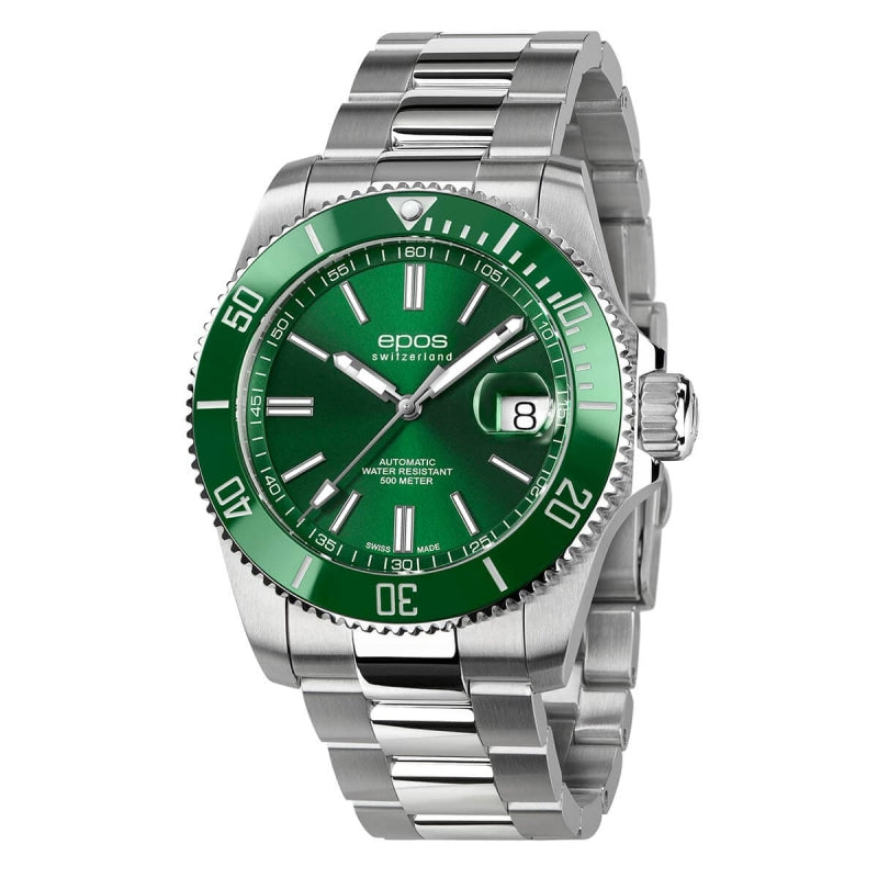 EPOS(エポス)/3504 Diver/ダイバーズウォッチ/3504GR グリーン 腕時計